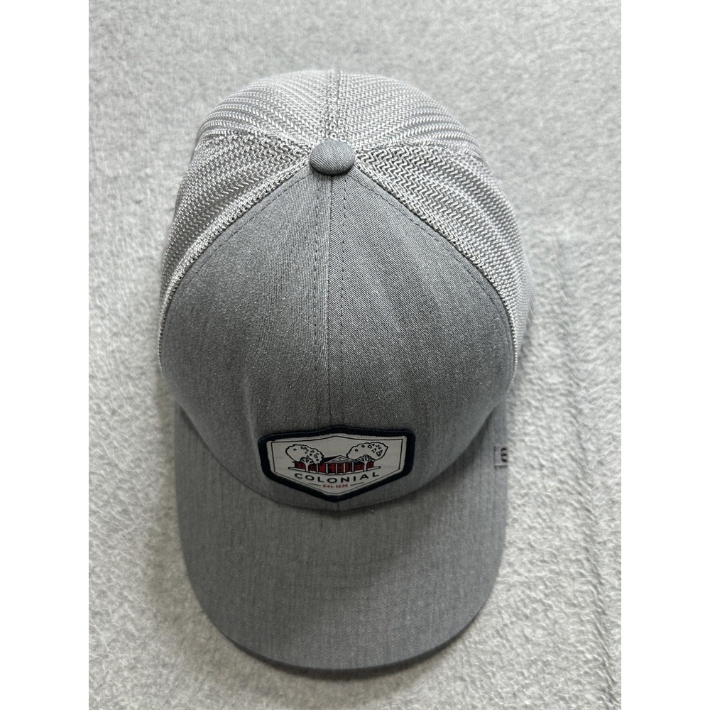 Colonial Hat Cap Snap Back Gray Mesh Trucker Patc… - image 4